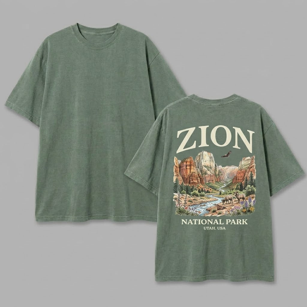 Zion National Park T Shirt, For Zion Vacation Zion National Park Shirt, Vintage Utah Vacation Shirt For Zion Trip Gift