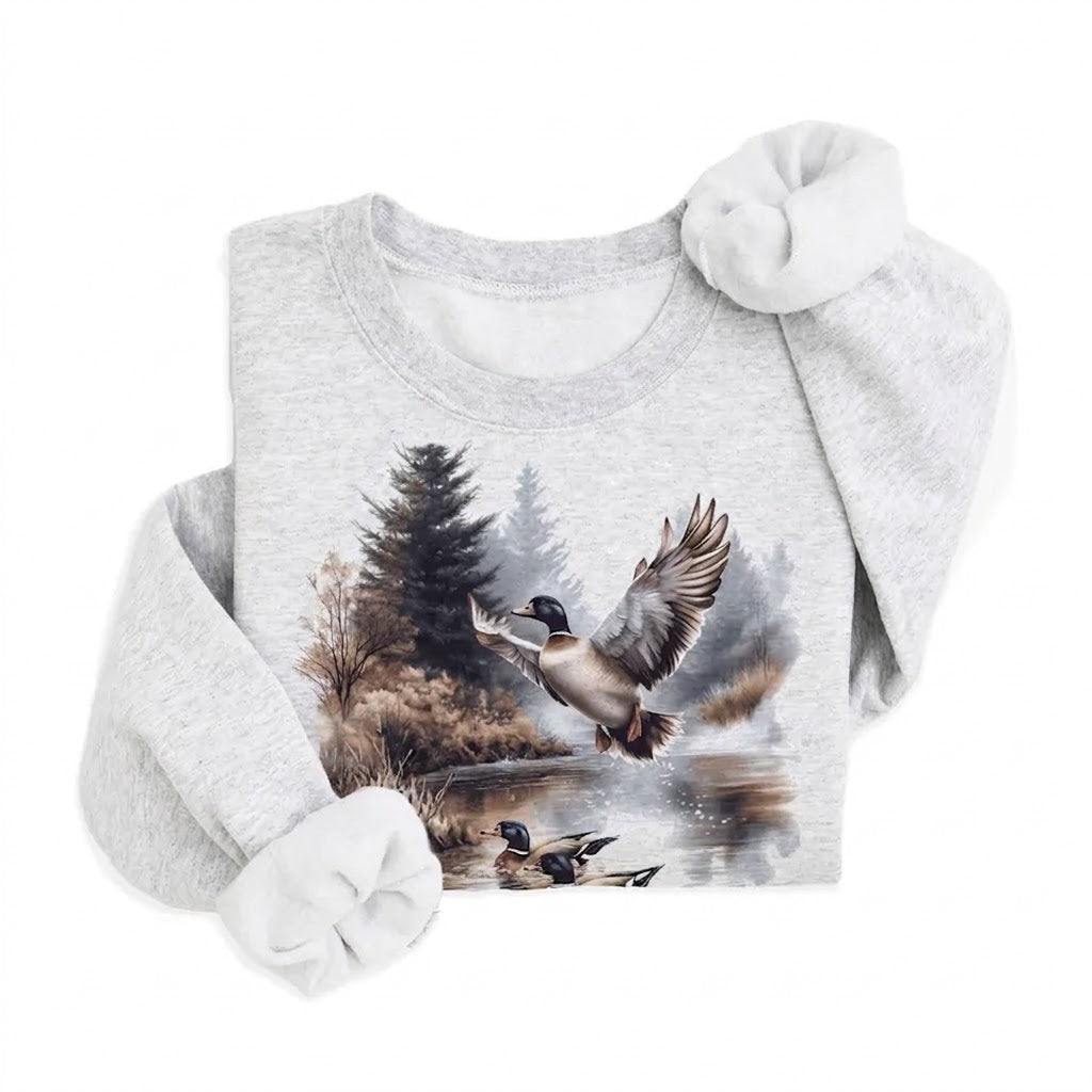 Waterfowl Hunting Sweatshirts, American Waterfowl Crewneck, Waterfowl Hunter Gift
