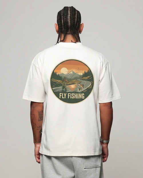 Vintage Fly Fishing T-Shirt, Retro Fisherman Gift, Outdoors Nature Lover Shirt .