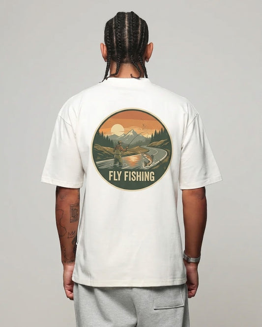 Vintage Fly Fishing T-Shirt, Retro Fisherman Gift, Outdoors Nature Lover Shirt .