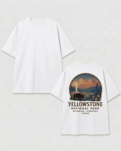 Retro Yellowstone National Park T-shirt, Unisex Garment-Dyed Shirt, National Park Lover Shirt