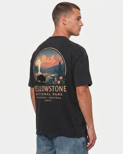 Retro Yellowstone National Park T-shirt, Unisex Garment-Dyed Shirt, National Park Lover Shirt