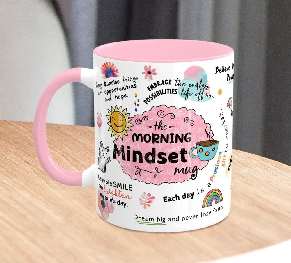 Morning Mindset Coffee Mug_ Daily Affirmation, Positive Gift