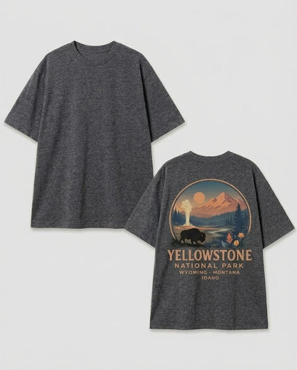 Retro Yellowstone National Park T-shirt, Unisex Garment-Dyed Shirt, National Park Lover Shirt