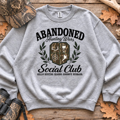 Abandoned Hunting Wives Social Club Sweatshirt in Sport Grey