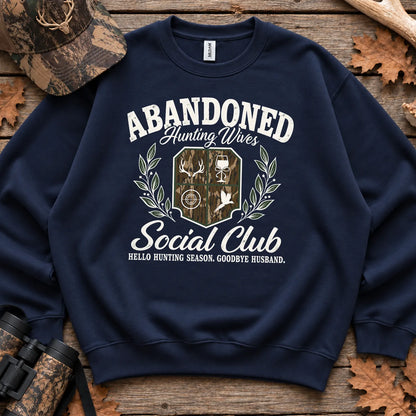 Abandoned Hunting Wives Social Club Sweatshirt in Navy