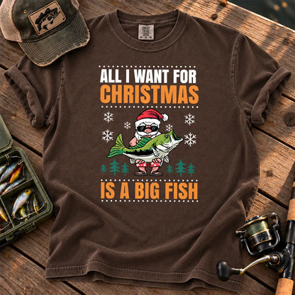 All I Want for Christmas Is a Big Fish T-Shirt in Espresso