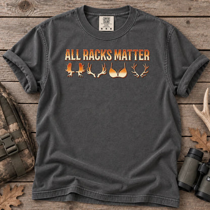 All Racks Matter Deer Hunting T-Shirt in Pepper