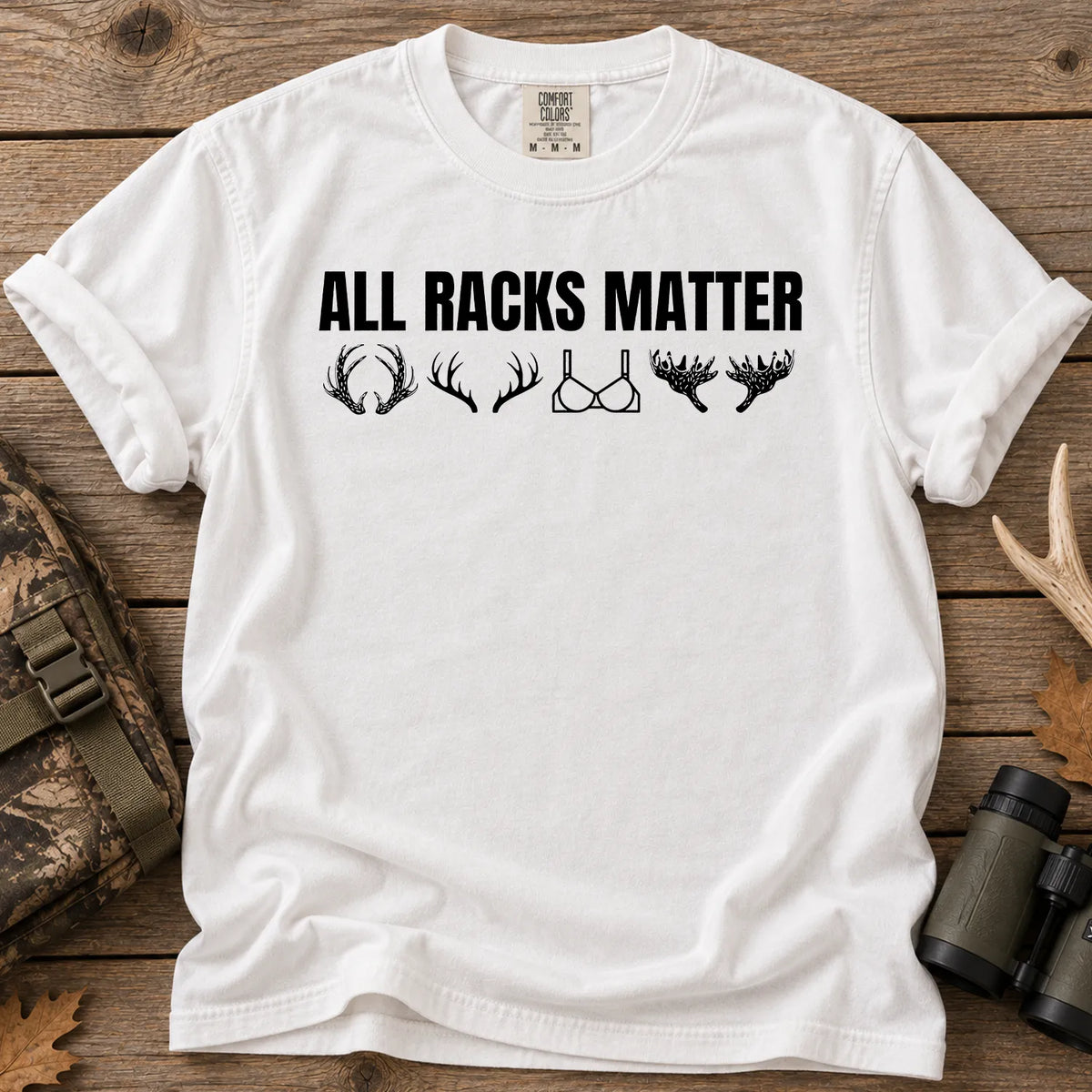 All Racks Matter Deer T-Shirt in White