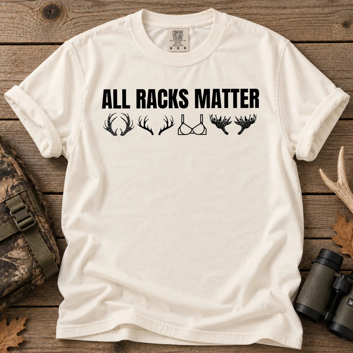All Racks Matter Deer T-Shirt in Ivory