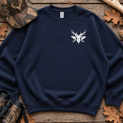American Flag Sportsman Antlers Sweatshirt in Navy