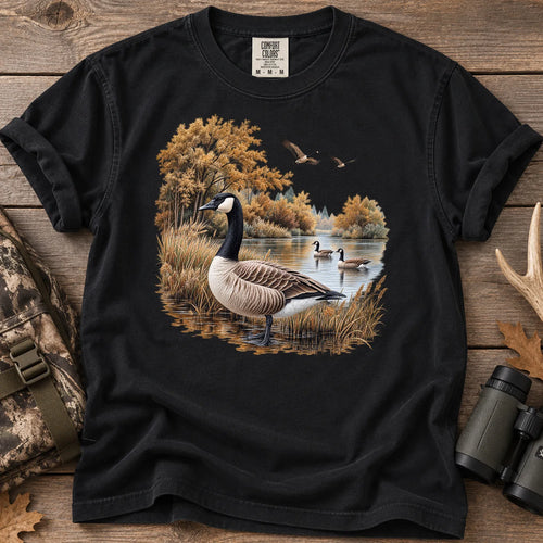 Autumn Goose Pond T-Shirt in Black