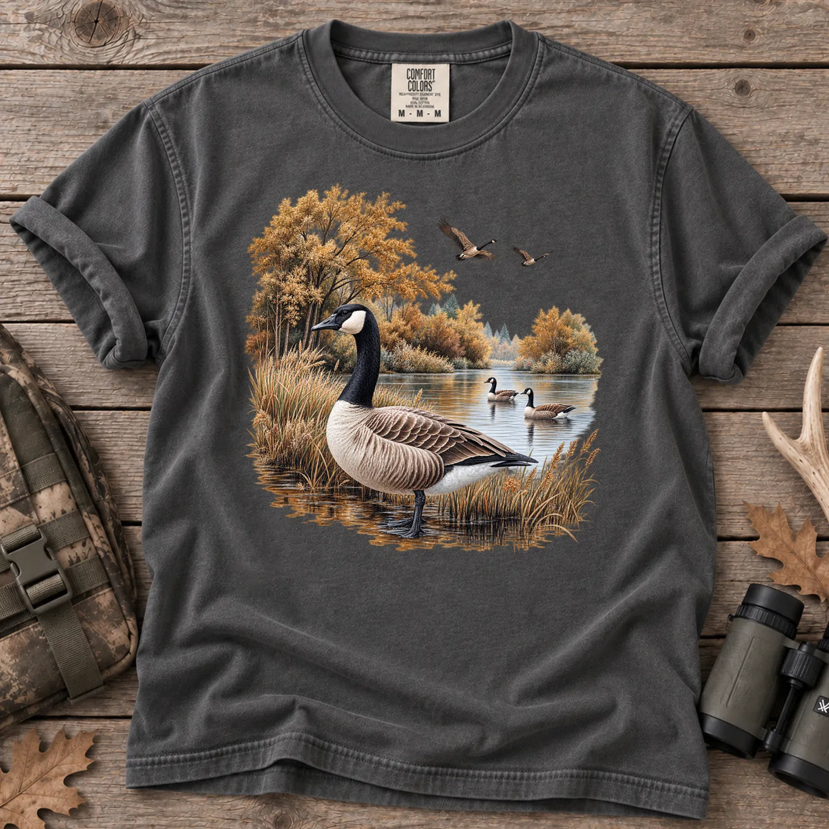 Autumn Goose Pond T-Shirt in Pepper