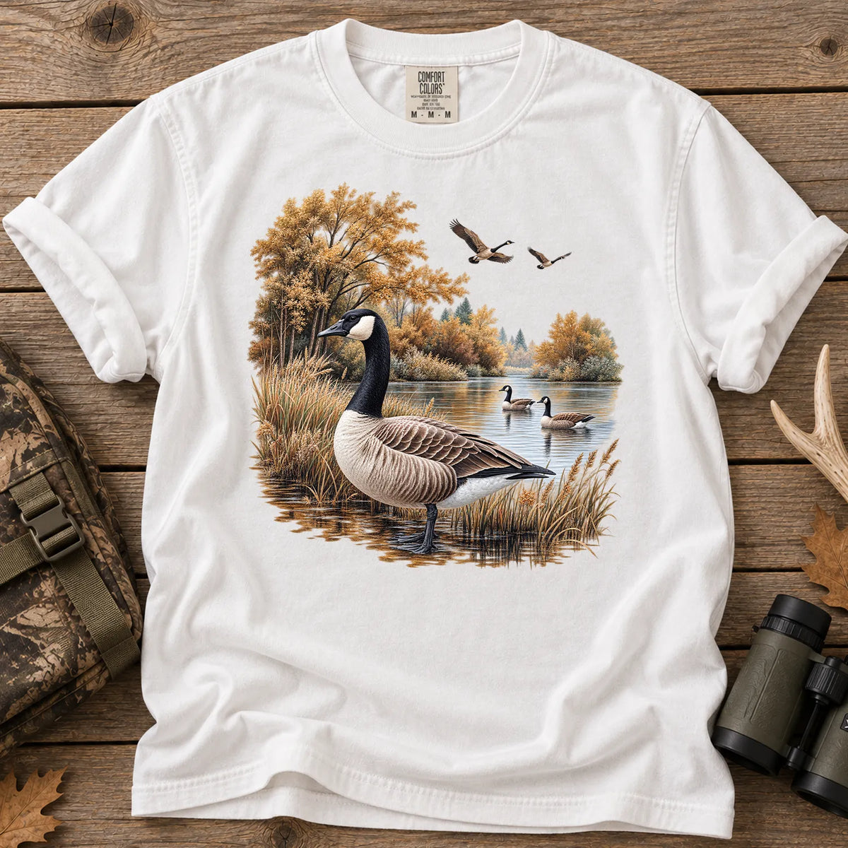Autumn Goose Pond T-Shirt in White