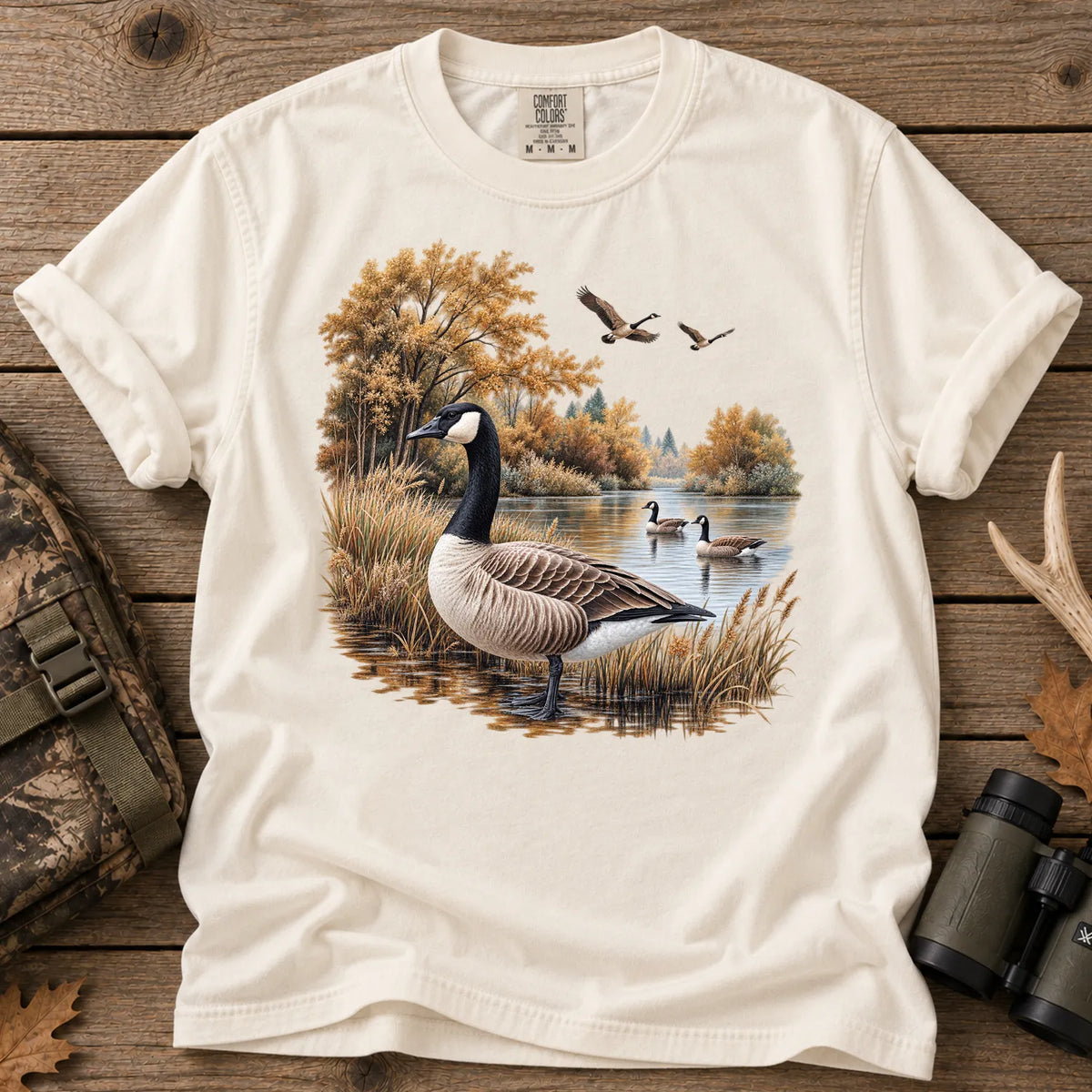 Autumn Goose Pond T-Shirt in Ivory
