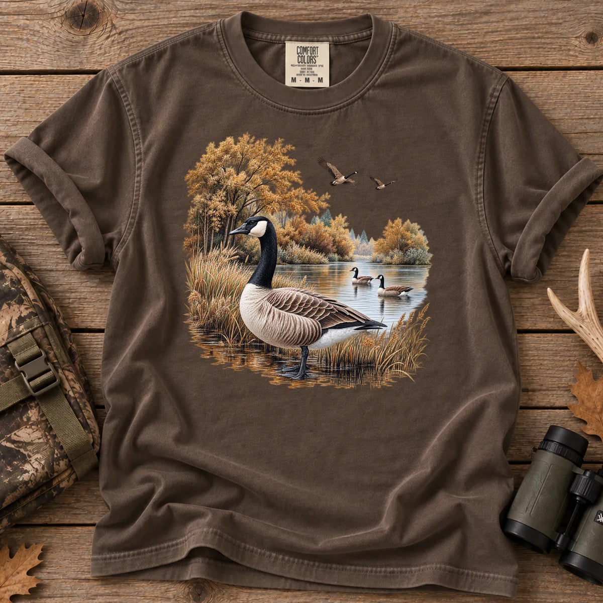 Autumn Goose Pond T-Shirt in Espresso