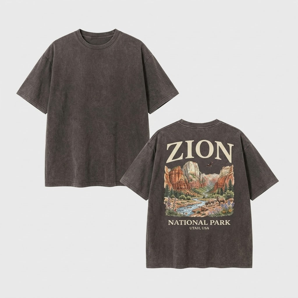 Zion National Park T Shirt, For Zion Vacation Zion National Park Shirt, Vintage Utah Vacation Shirt For Zion Trip Gift