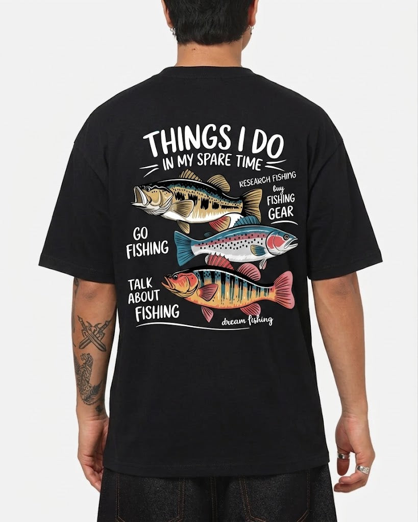 Fishing Things I Do In My Spare Time Shirt, Funny Fishing T-shirt, Fishing Lover Gift, Dad Fishing Shirts