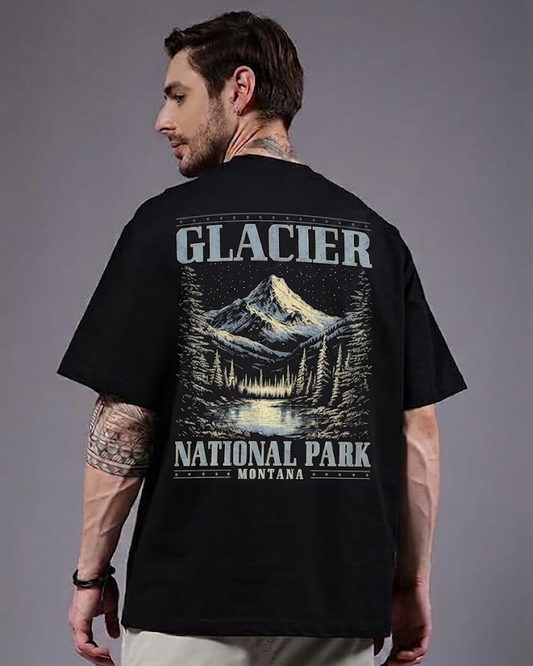 Glacier National Park T Shirts, Vintage Mountain Graphic Tee, Montana Nature Landscape Shirt, Outdoor Adventure Gift.