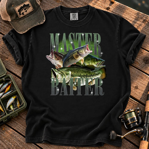 Bait Master Bass T-Shirt in Black