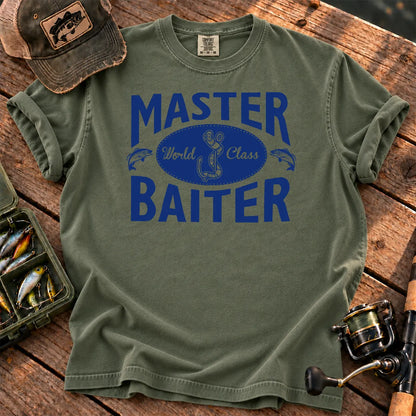 Bait Master Blue T-Shirt in Moss