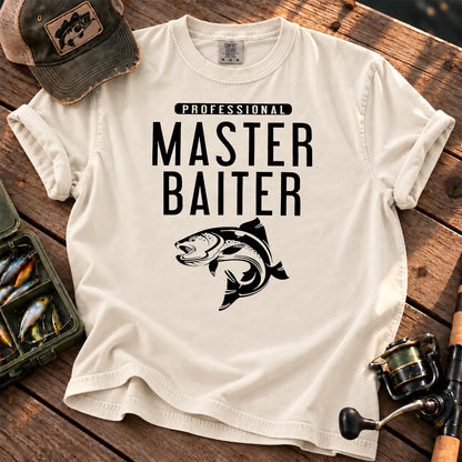 Bait Master Fishing T-Shirt in Ivory