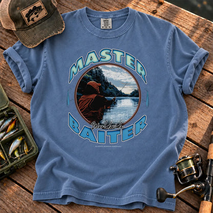 Bait Master Lake T-Shirt in Blue Jean