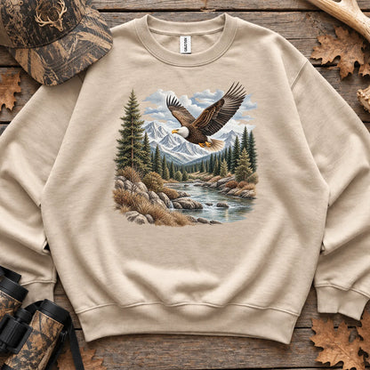 Bald Eagle River Sweatshirt in Sand
