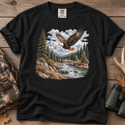 Bald Eagle River T-Shirt in Black