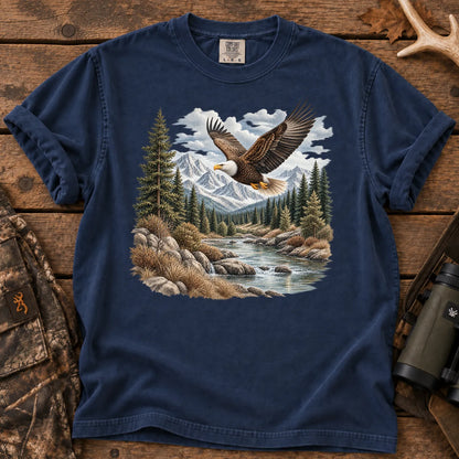 Bald Eagle River T-Shirt in True Navy