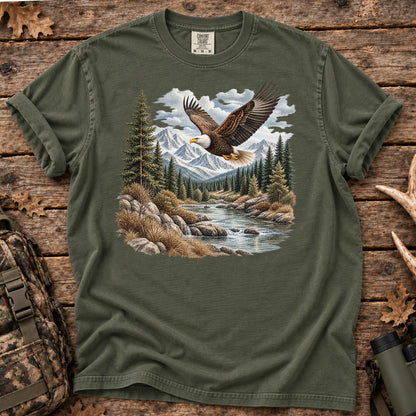 Bald Eagle River T-Shirt in Moss