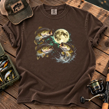 Bass Fish Moon T-Shirt in Espresso