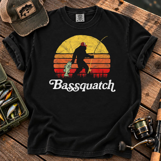 Bassquatch Sunset T-Shirt in Black