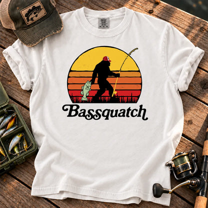 Bassquatch Sunset T-Shirt in White