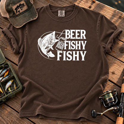 Beer Fishy Fishy T-Shirt in Espresso