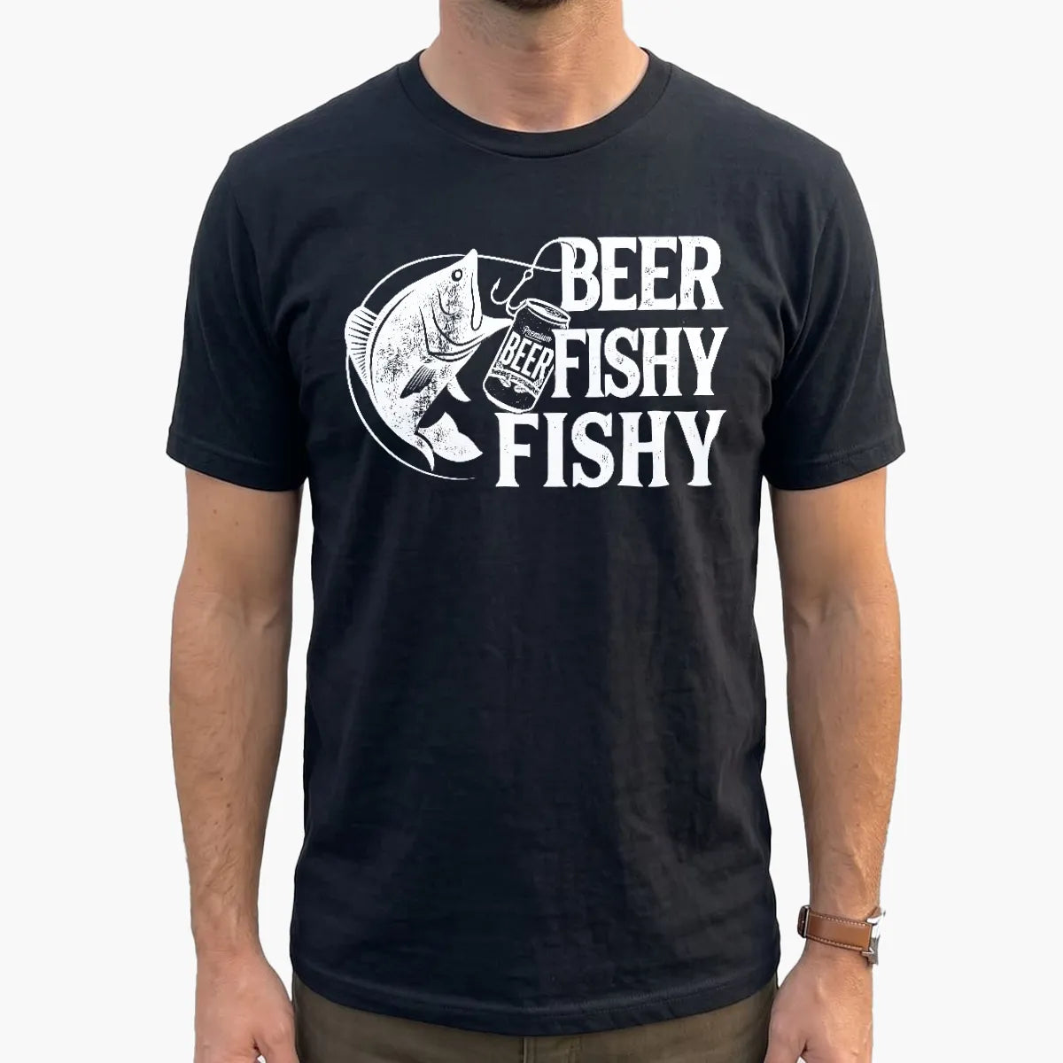 Beer Fishy Fishy T-Shirt lifestyle mockup