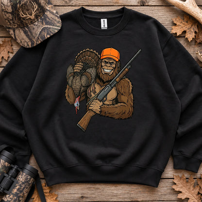 Bigfoot Turkey Hunter Sweatshirt in Black