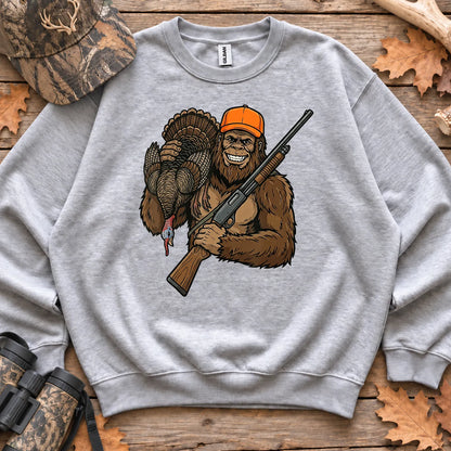Bigfoot Turkey Hunter Sweatshirt in Sport Grey