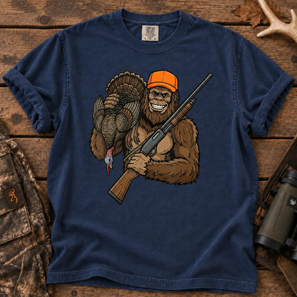 Bigfoot Turkey Hunting T-Shirt in True Navy