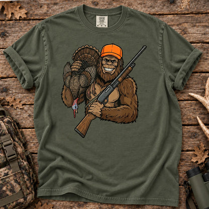 Bigfoot Turkey Hunting T-Shirt in Moss