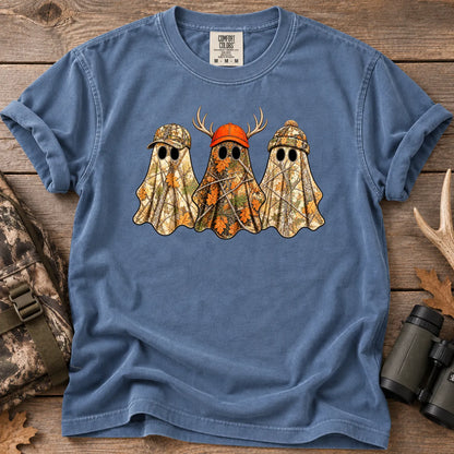 Boo Hunting Ghost T-Shirt in Blue Jean