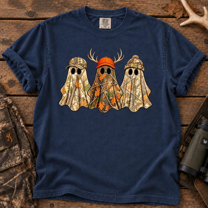 Boo Hunting Ghost T-Shirt in True Navy