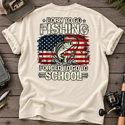 Born to Go Fishing T-Shirt in Ivory