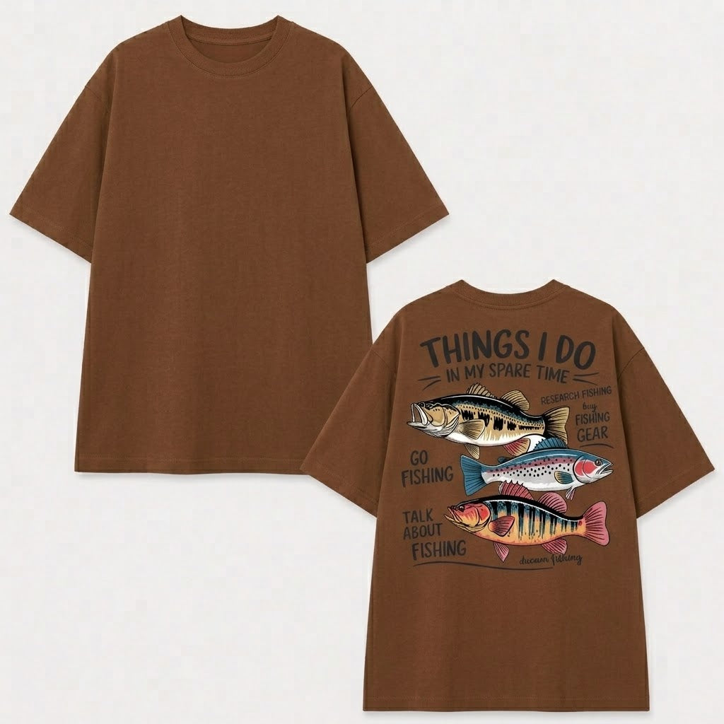 Fishing Things I Do In My Spare Time Shirt, Funny Fishing T-shirt, Fishing Lover Gift, Dad Fishing Shirts