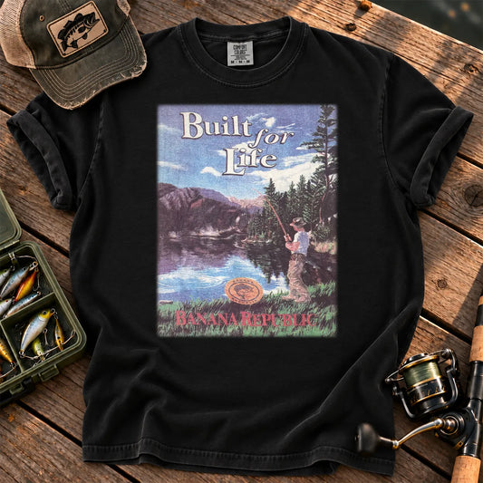 Built for Life Fishing T-Shirt in Black
