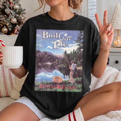 Built for Life Fishing T-Shirt Women model in Black