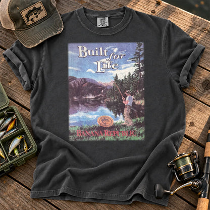 Built for Life Fishing T-Shirt in Pepper