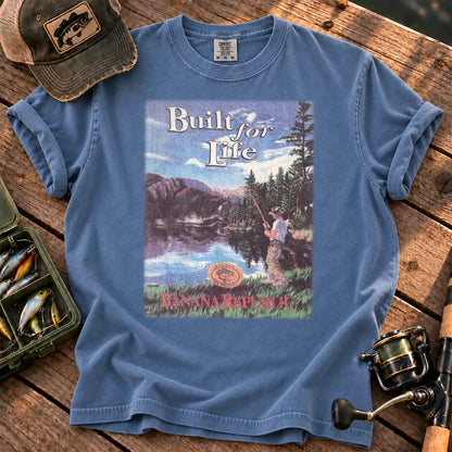 Built for Life Fishing T-Shirt in Blue Jean