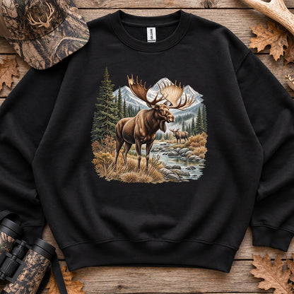 Bull Moose River Sweatshirt in Black