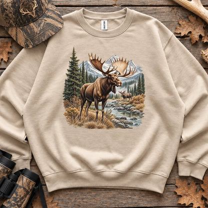 Bull Moose River Sweatshirt in Sand
